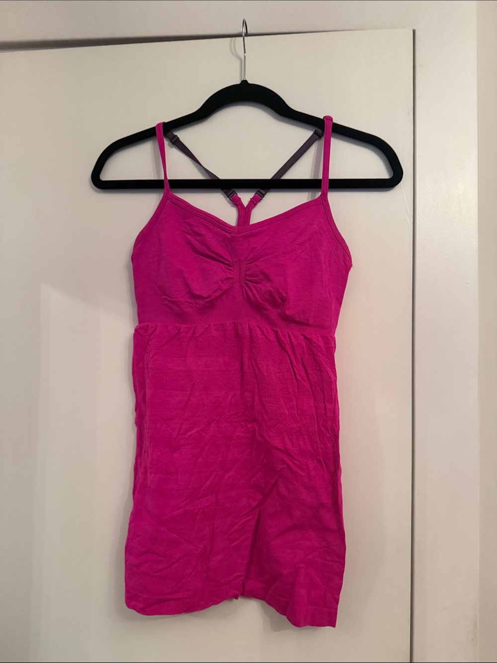 lululemon athletica Fuchsia Pink Slip Chemise with Racerback Straps